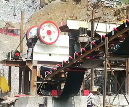 制砂机制砂现场